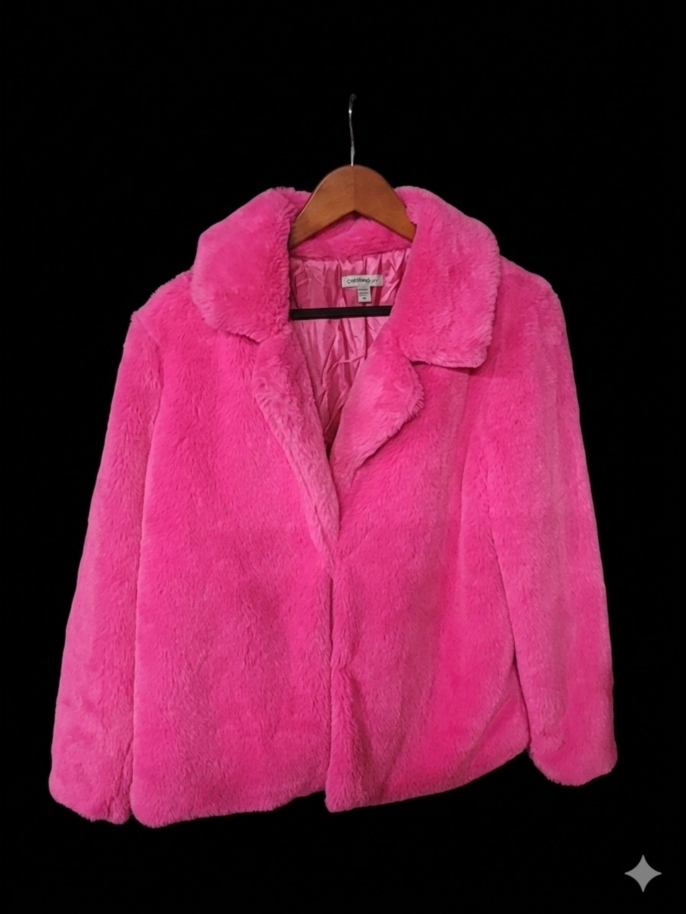 Christopher & Banks Pink Faux Fur Coat